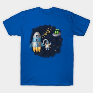 Astronaut meeting alien T-Shirt